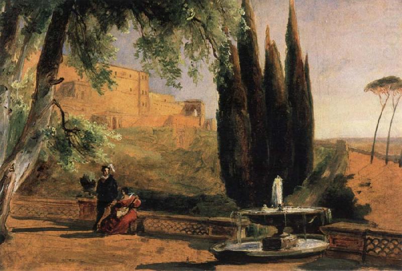Carl Blechen Park Terrace at Villa d-Este china oil painting image
